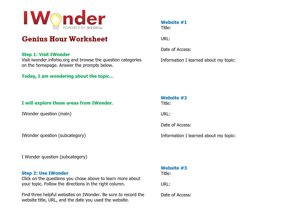 01IWonderGeniusHourStudentWorksheet