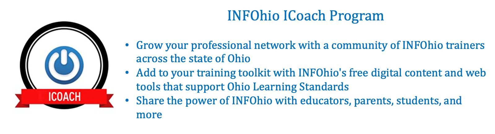  Apply Now for INFOhio ICoach