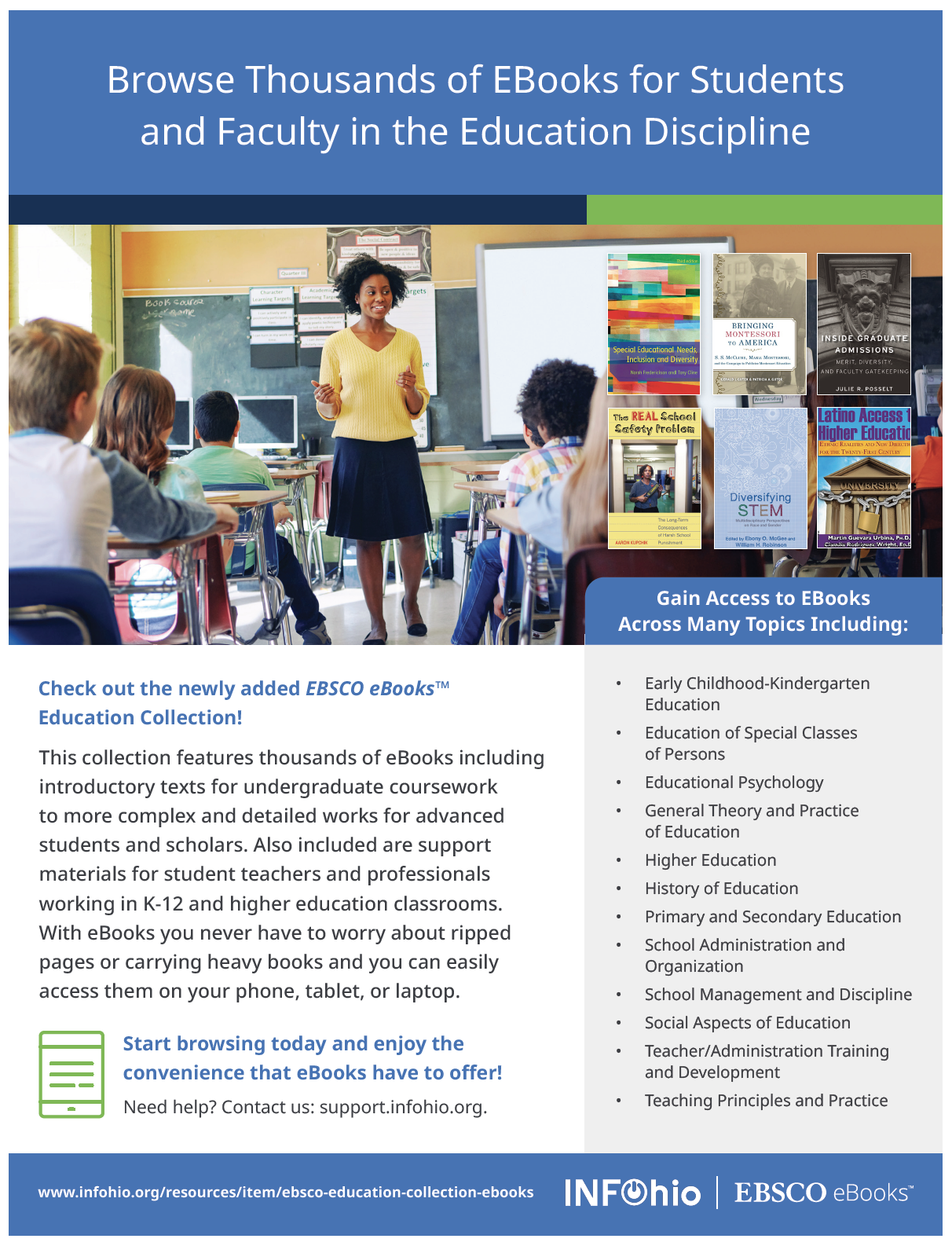 Education Collection eBooks (EBSCO) Flyer